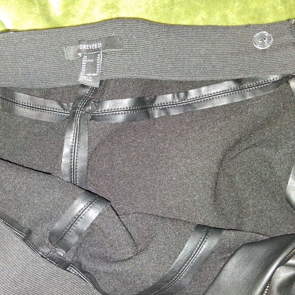 forever21 fleece lined leather leggings - Picture 2 of 3